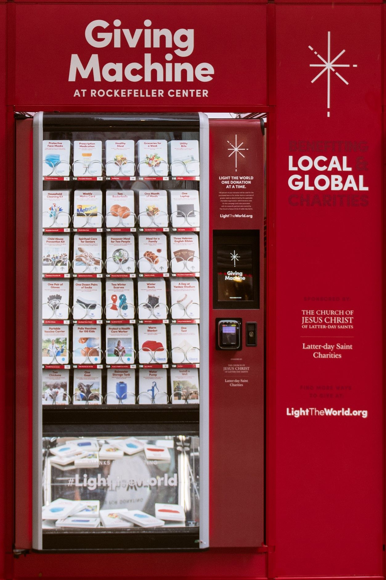 Giving Machine at Rockefeller Center