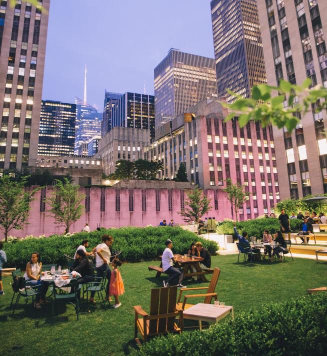 Go Inside Radio Park, The Rooftop Garden Above Radio City Music Hall In Nyc