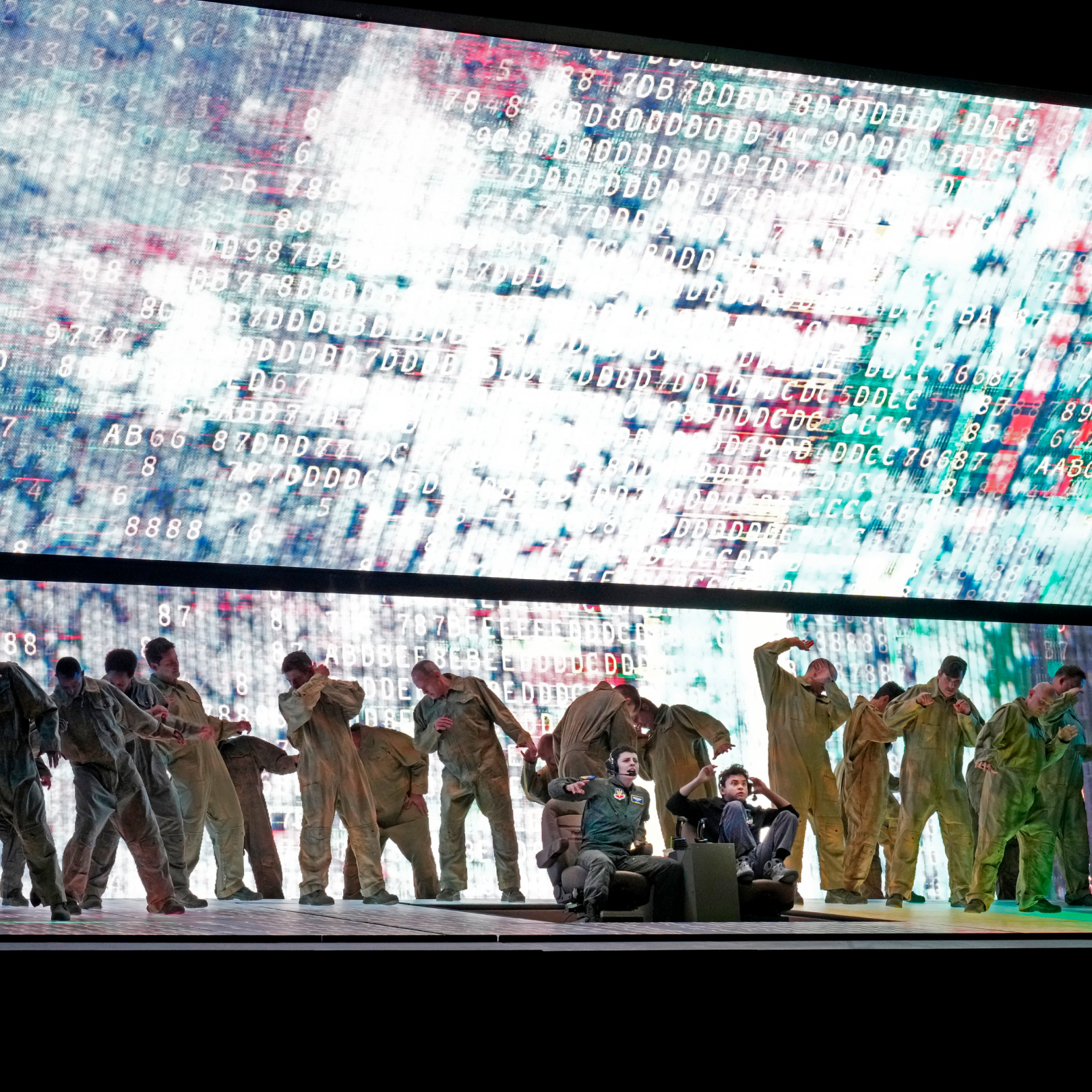 The Met Opera performs "Grounded" on stage