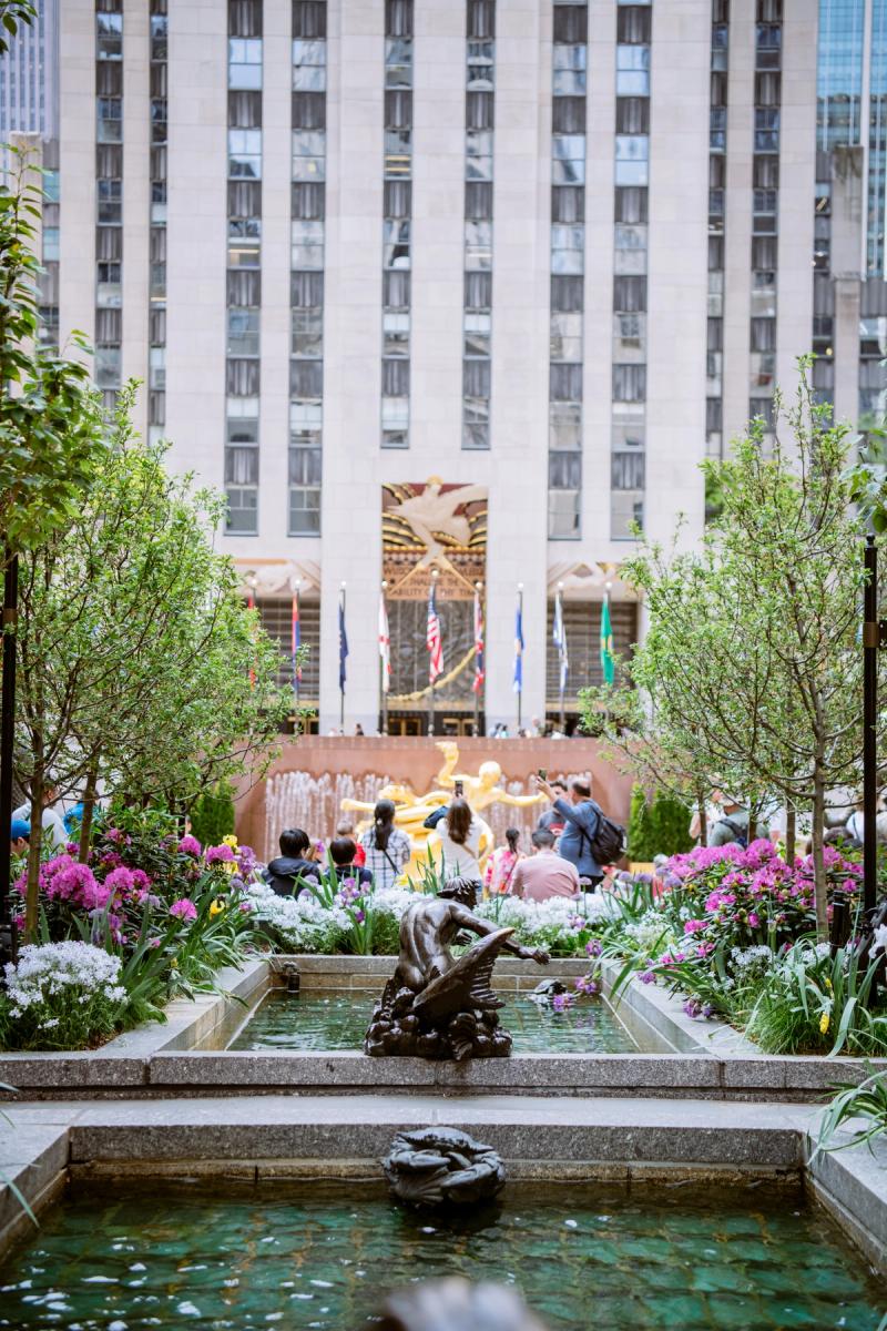 Channel Gardens at Rockefeller Center Summer 2023