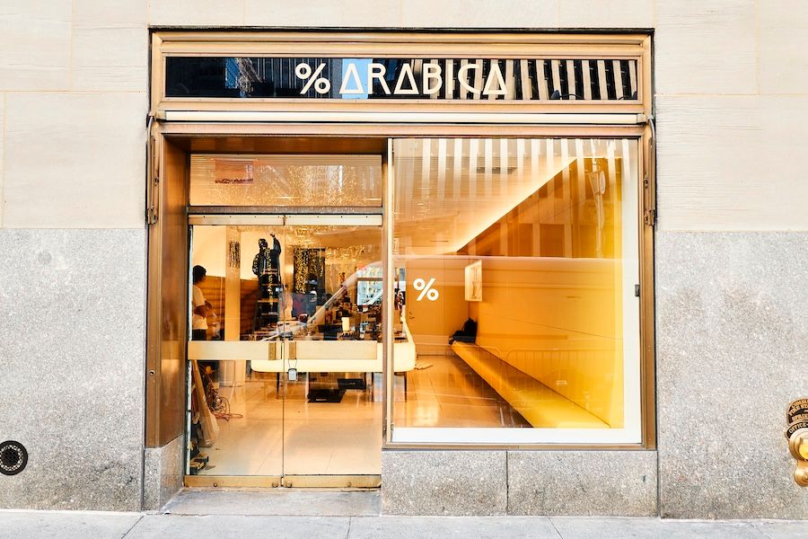 Exterior of % Arabica at Rockefeller Center