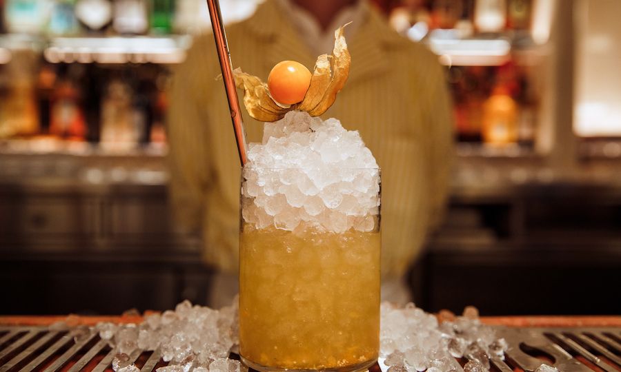 Cocktail from Jupiter at Rockefeller Center