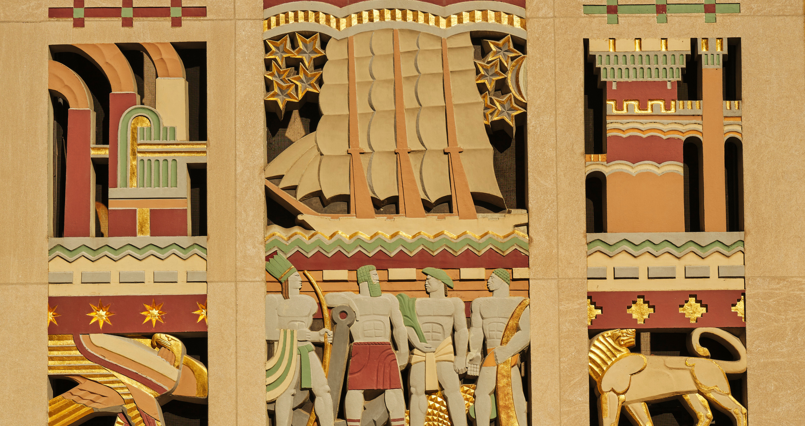 story of mankind artwork at rockefeller center