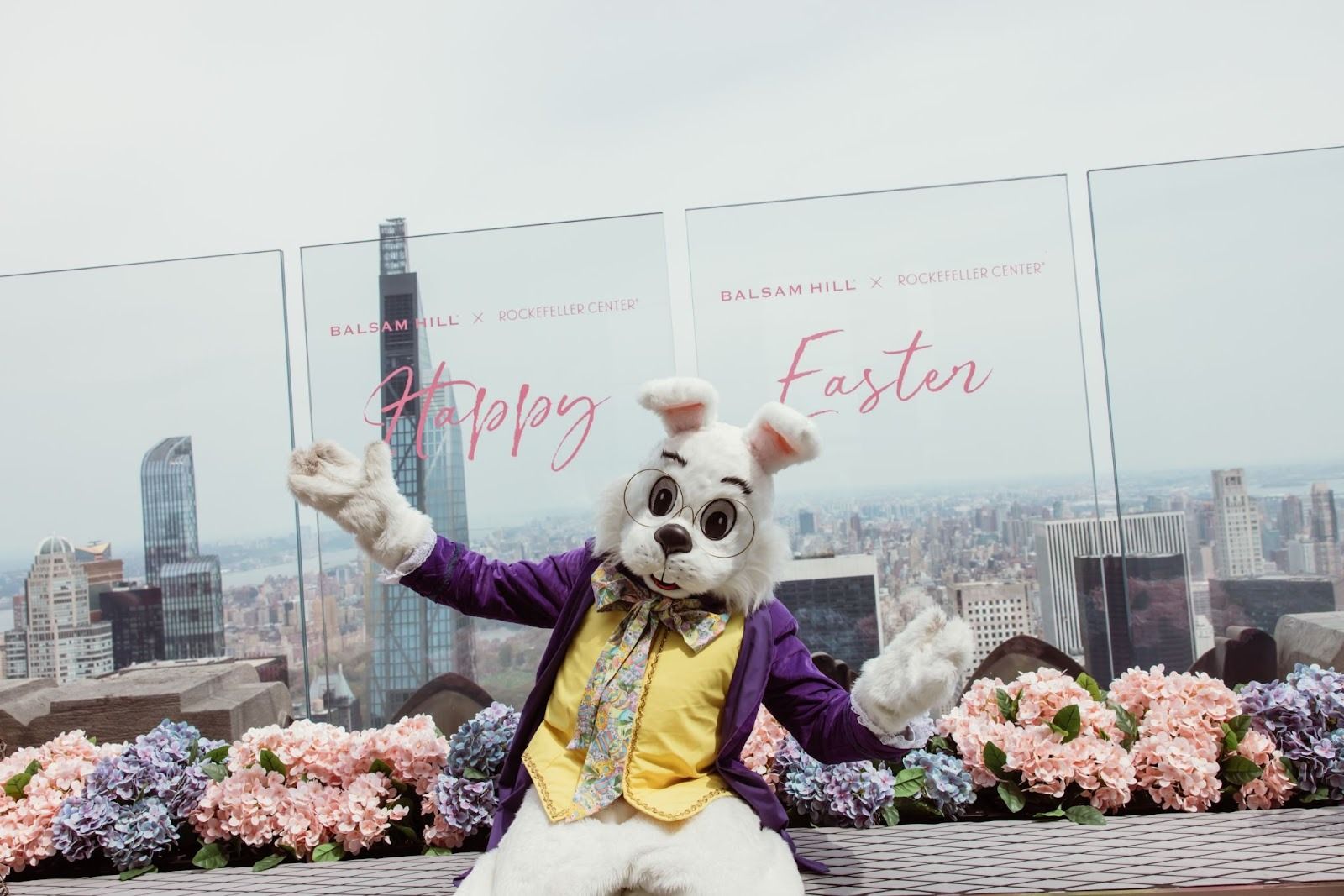 Easter bunny at top of the rock