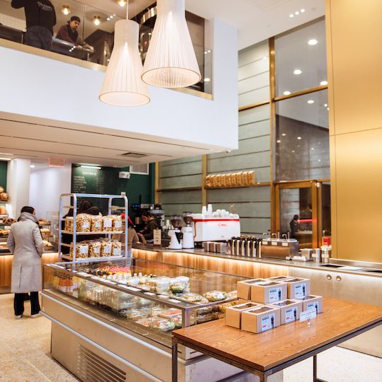 Inside Breads Bakery at Rockefeller Center