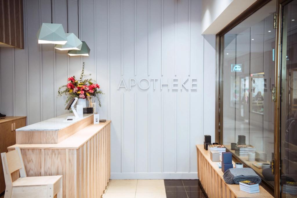 Entrance to the new Apotheke store at Rockefeller Center