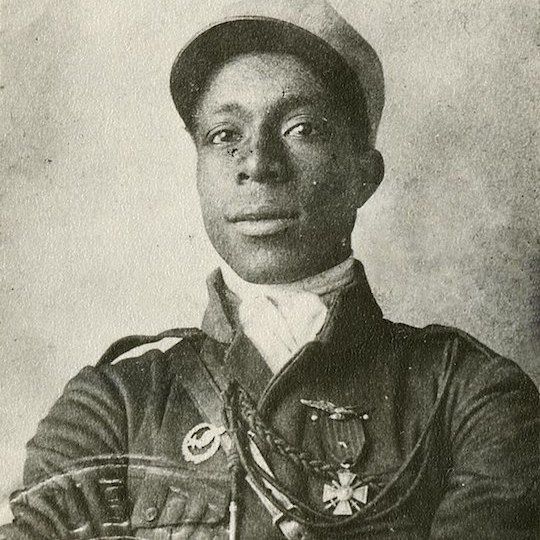 Young Eugene Bullard in his military uniform