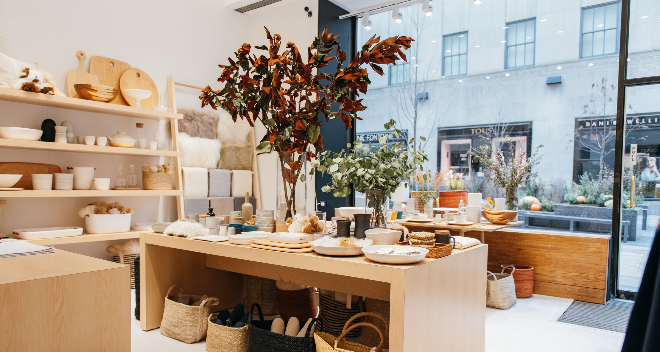Inside CÔTE À COAST pop-up shop