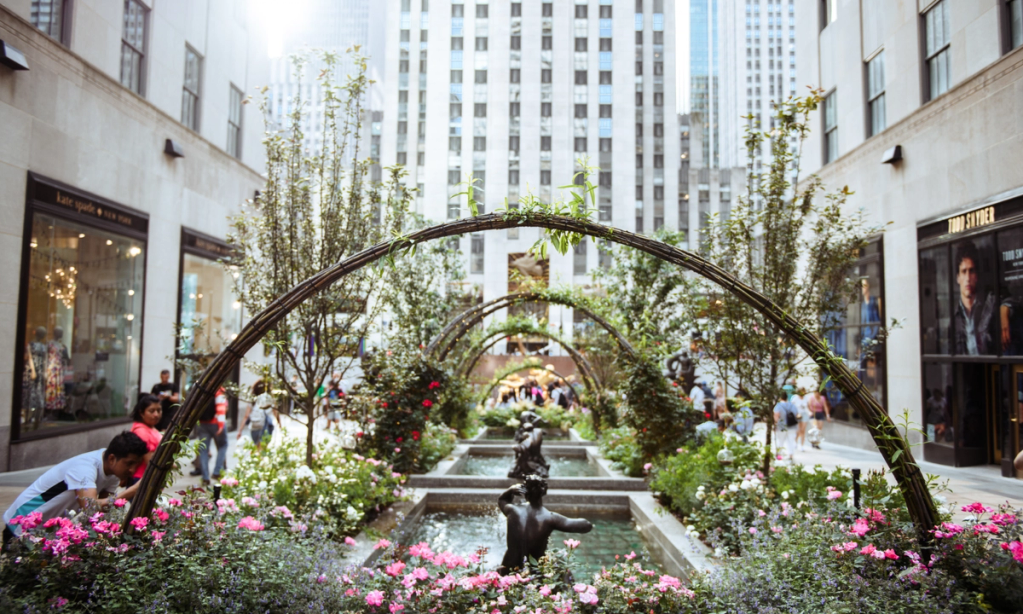 The Channel Gardens at Rockefeller Center