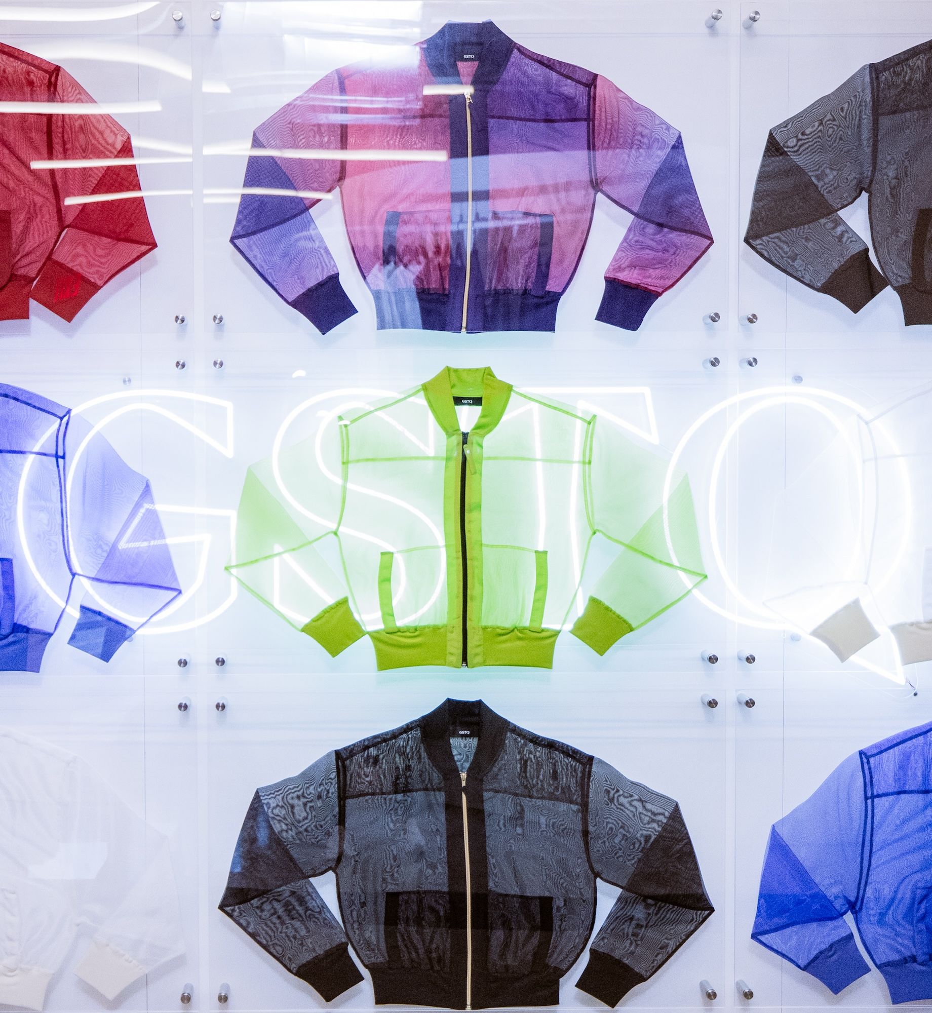 Jackets on display at GSTQ at Rockefeller Center