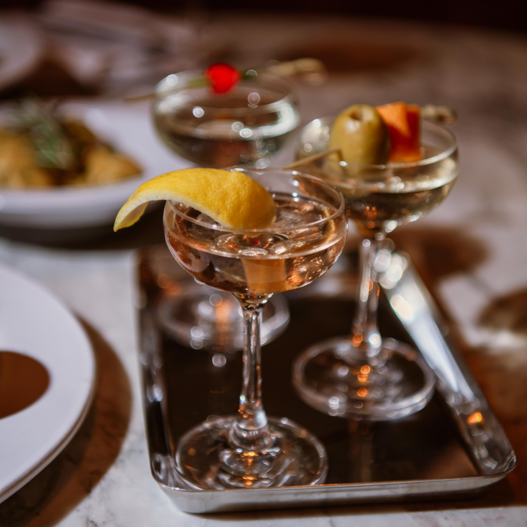 A trio of martinis from Smith & Mills at Rockefeller Center