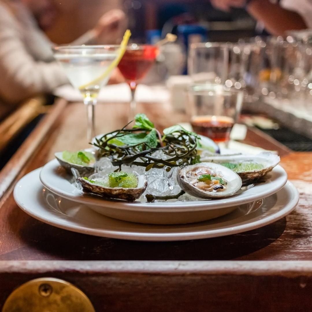 A plate of oysters from Grand Central Oyster Bar