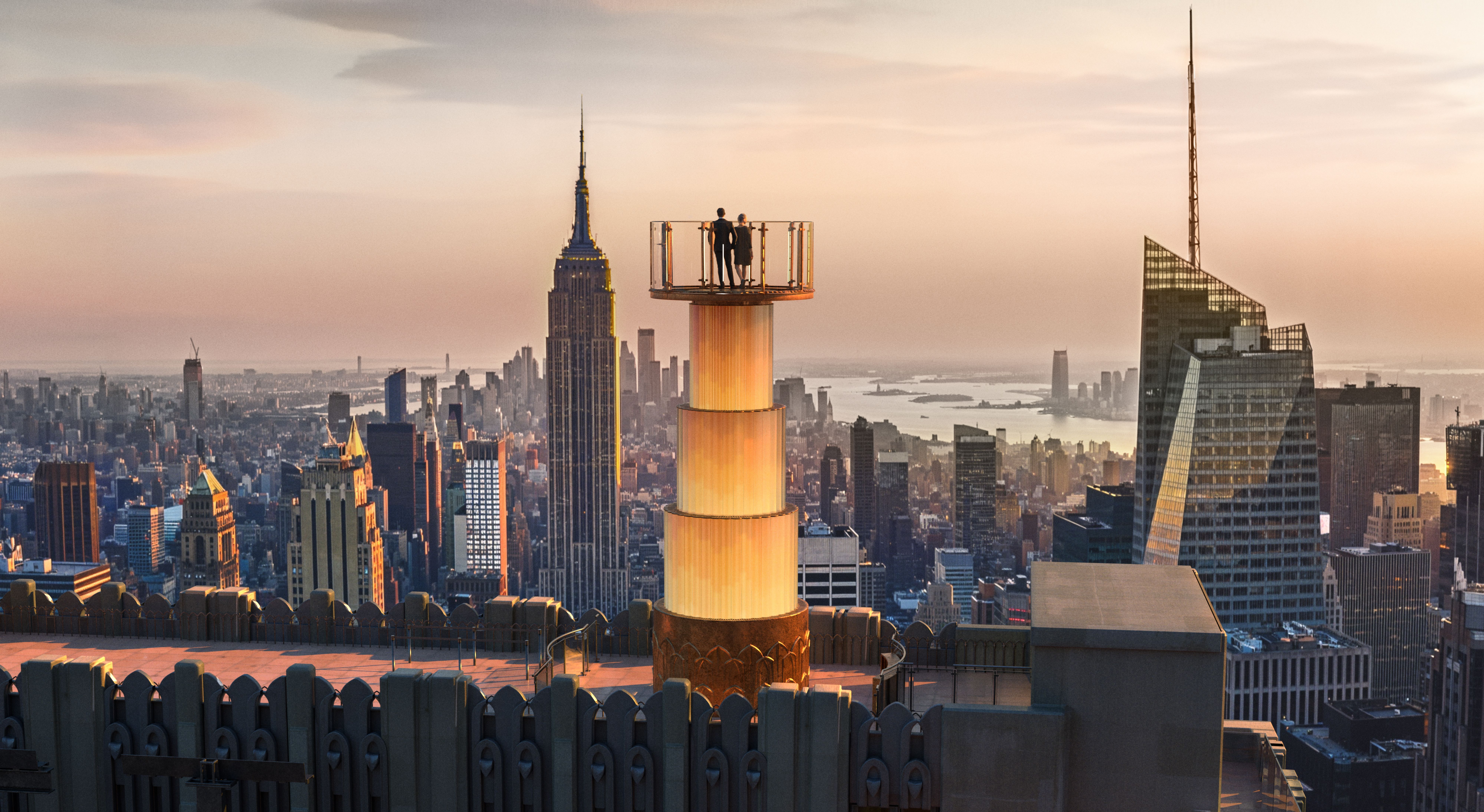 skylift at top of the rock