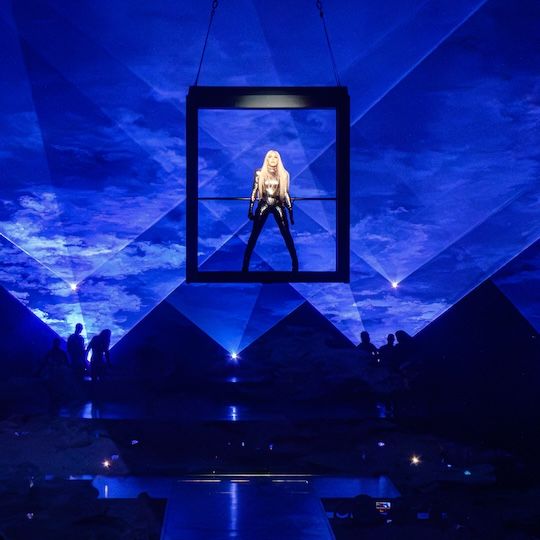 Madonna performing at The Celebration Tour