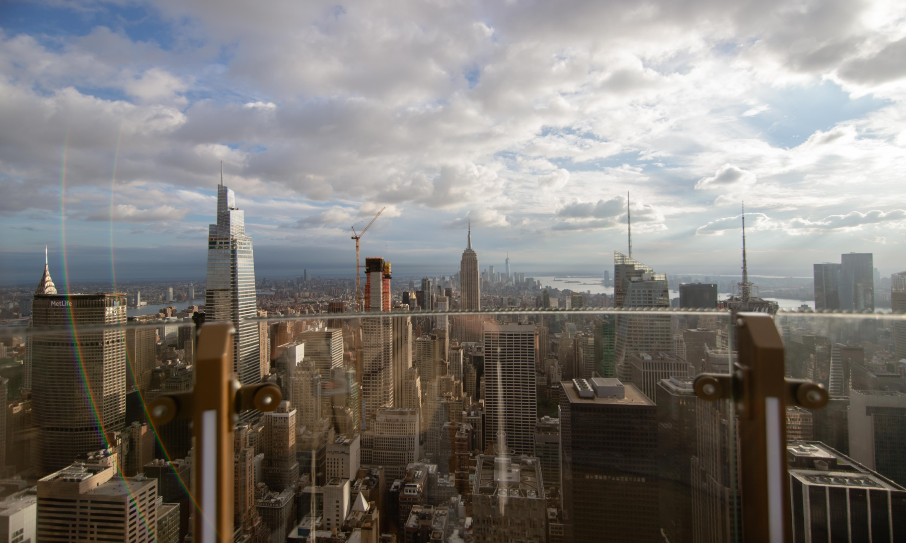 View of New York City from Skylift at Top of the Rock