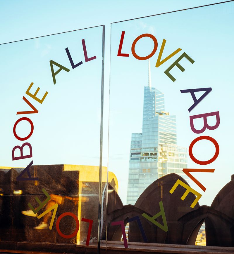 Love Above All vinyls displayed at TOR