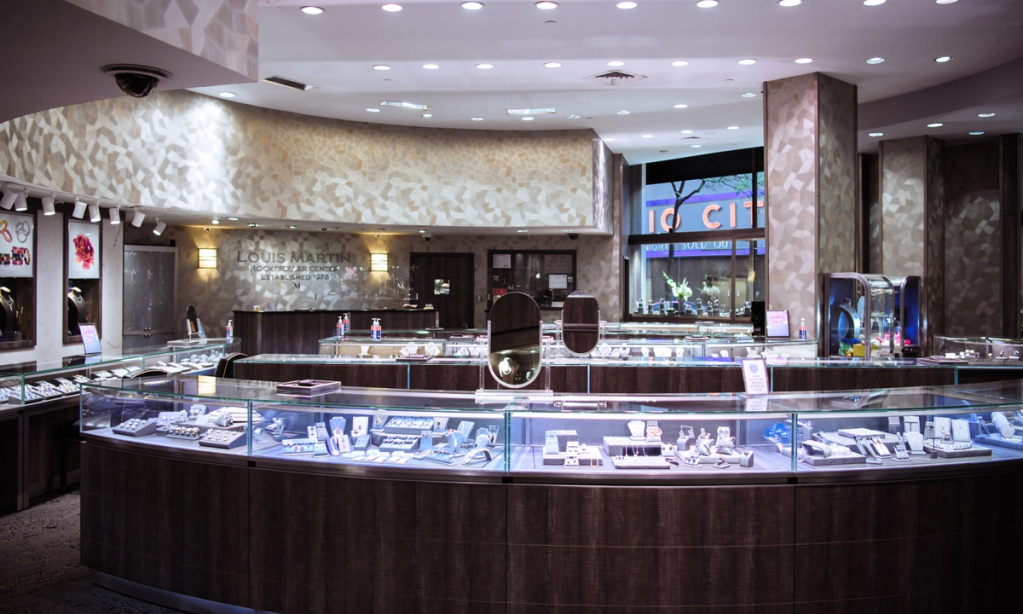 Interior of Louis Martin Jewelers at Rockefeller Center