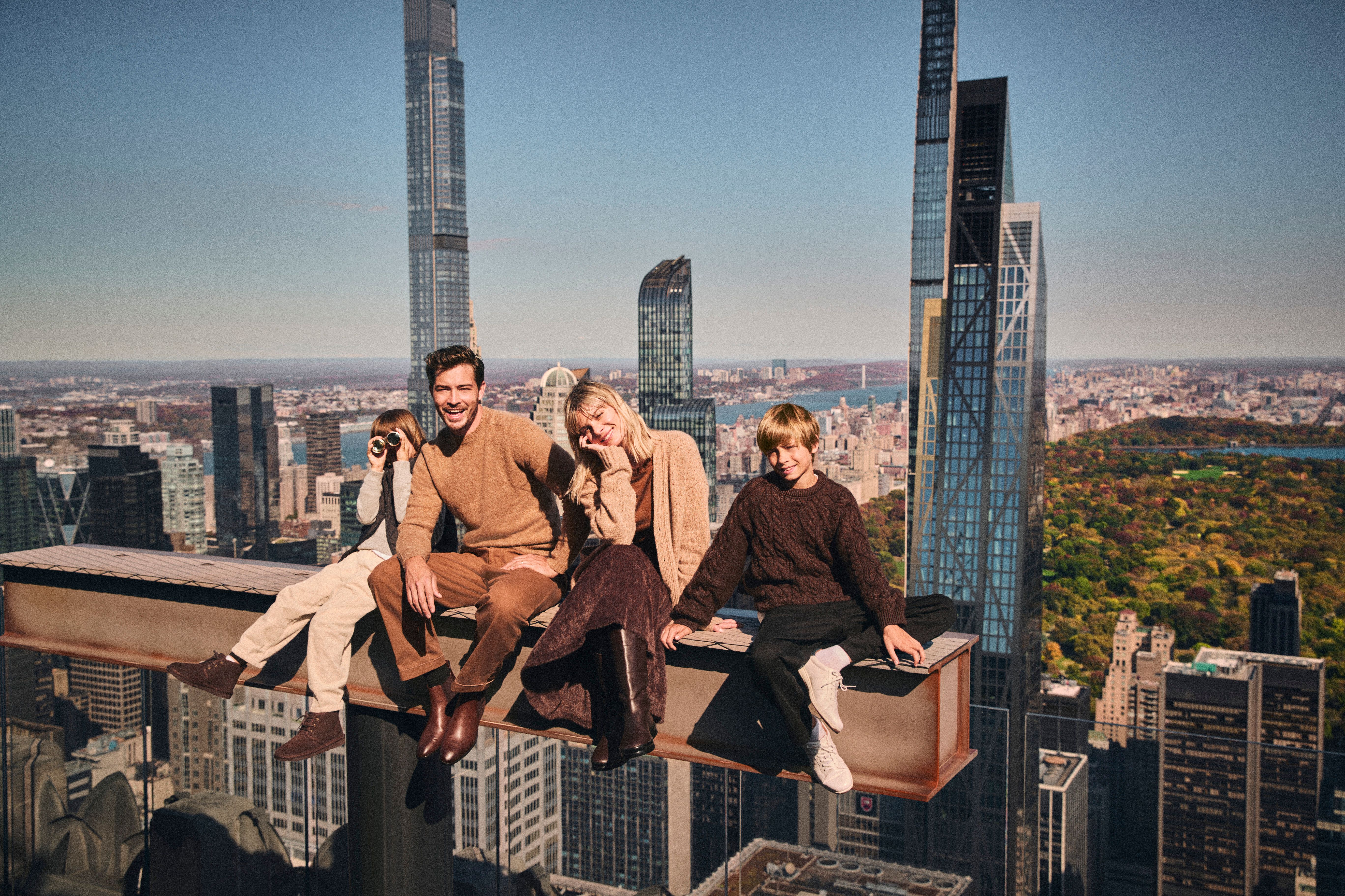 Visitors enjoy The Beam in Fall