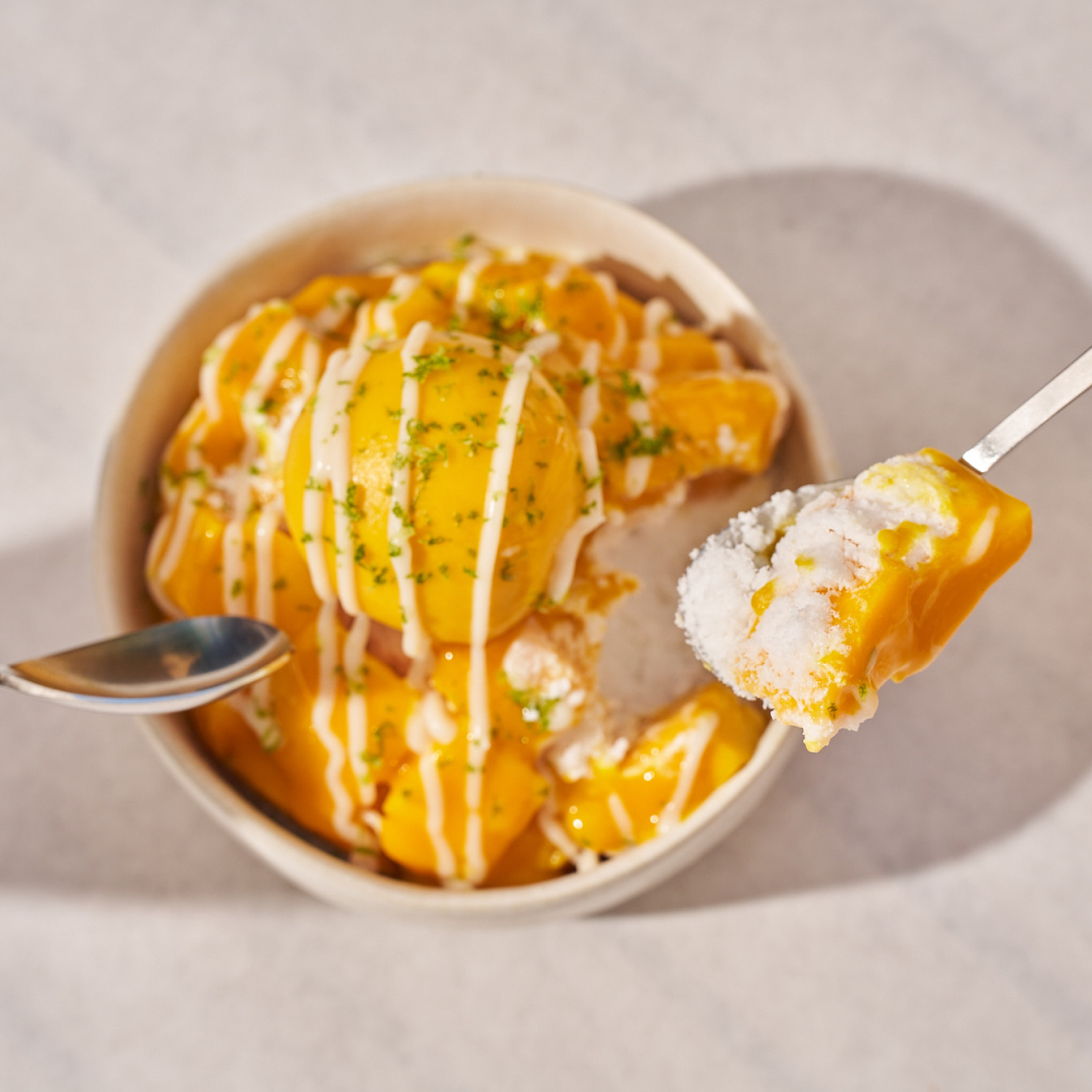 Mango bingsu from NARO at Rockefeller Center