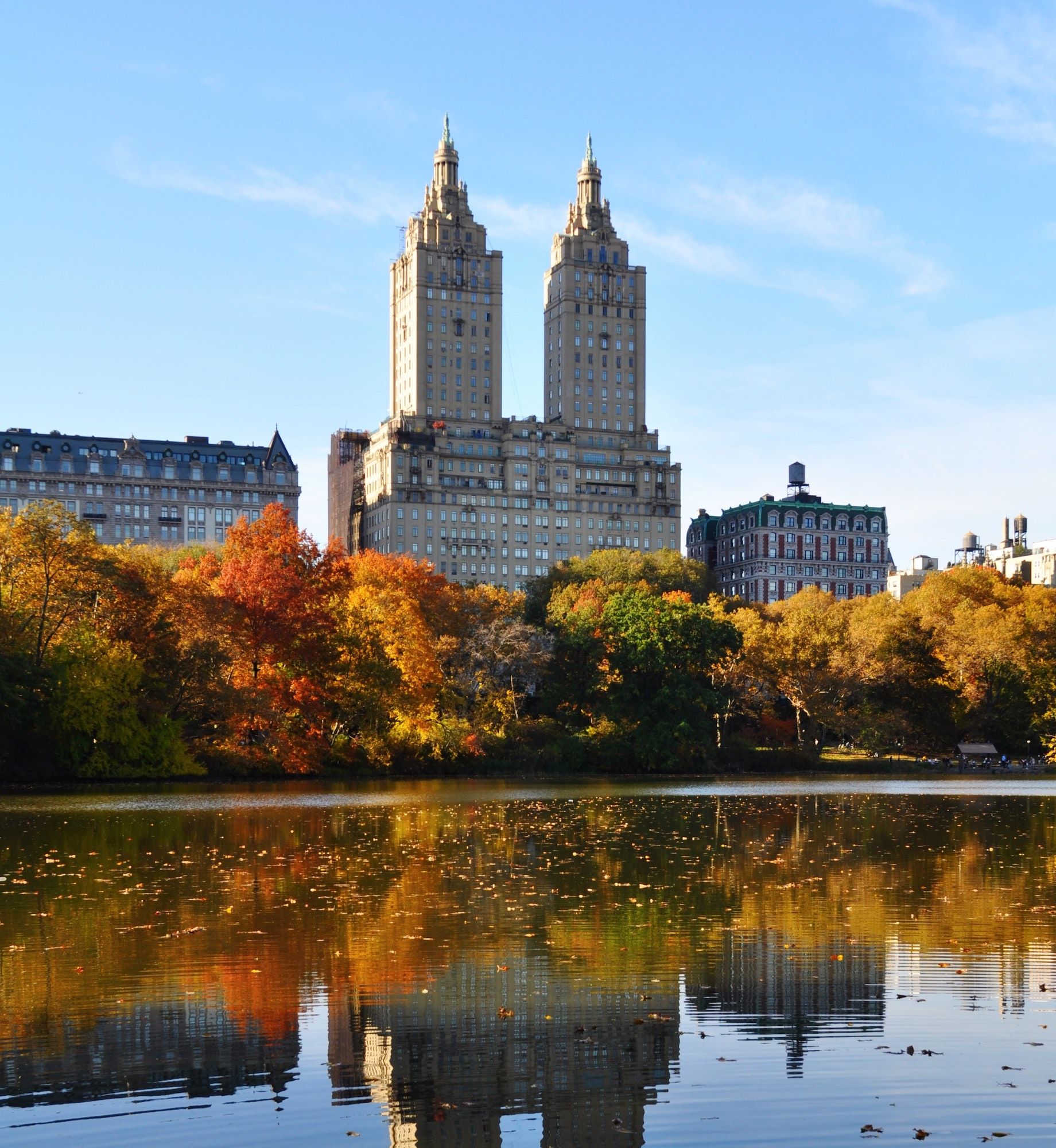 Central Park in New York in the fall