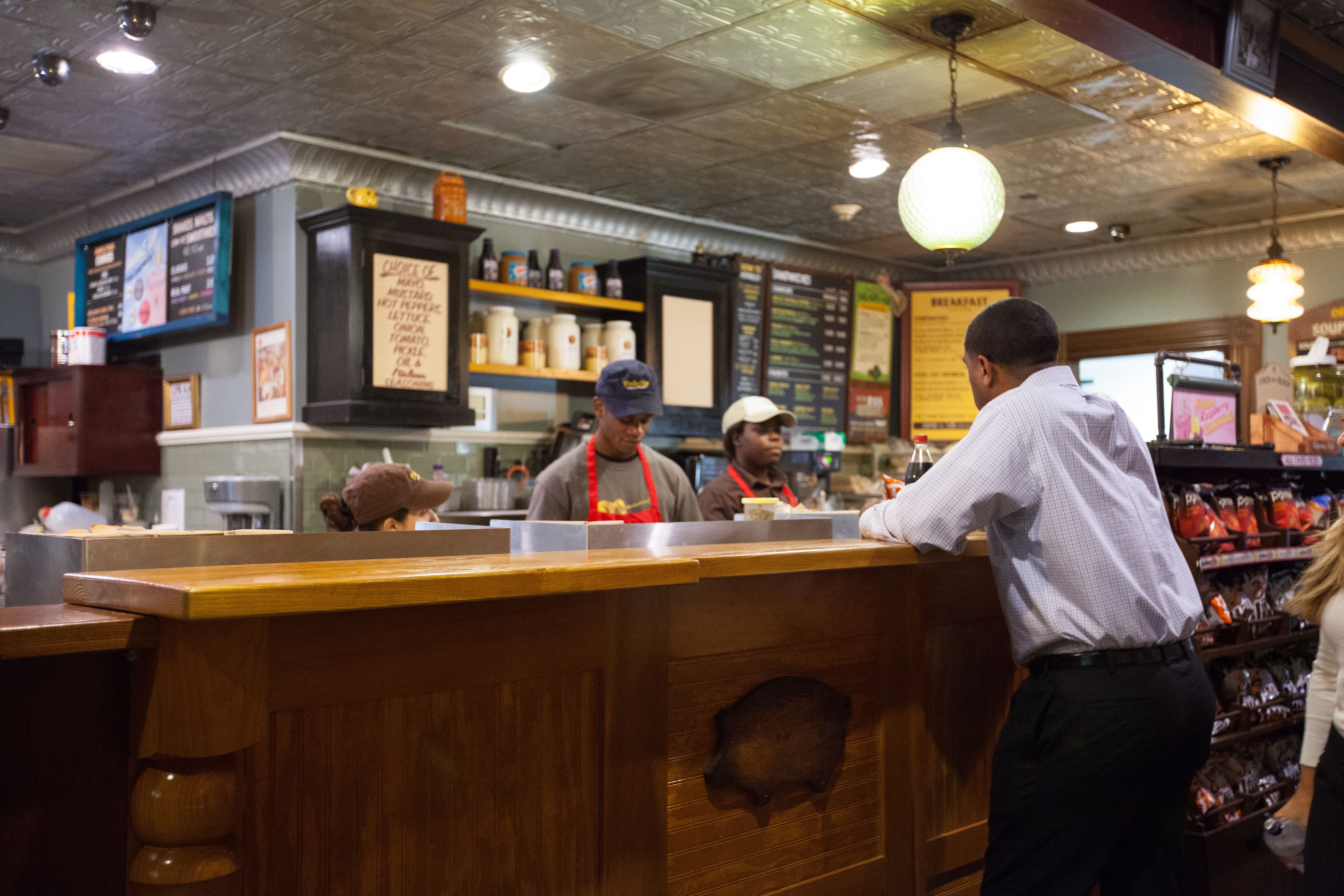 Potbelly Sandwich Shop counter