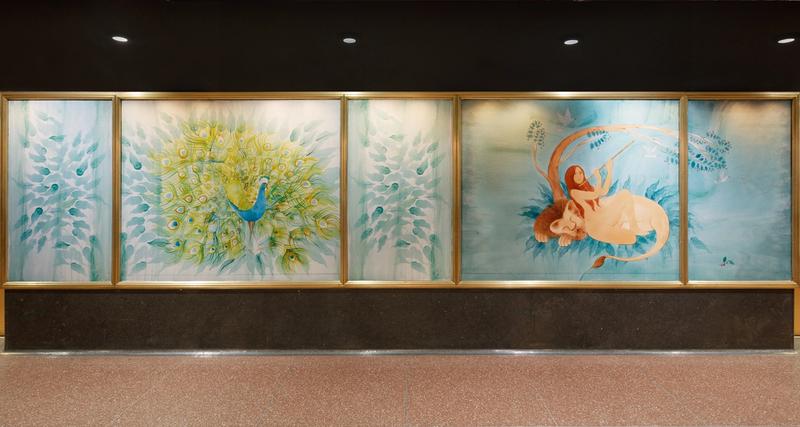 Hiba's art in Rockefeller Center's concourse