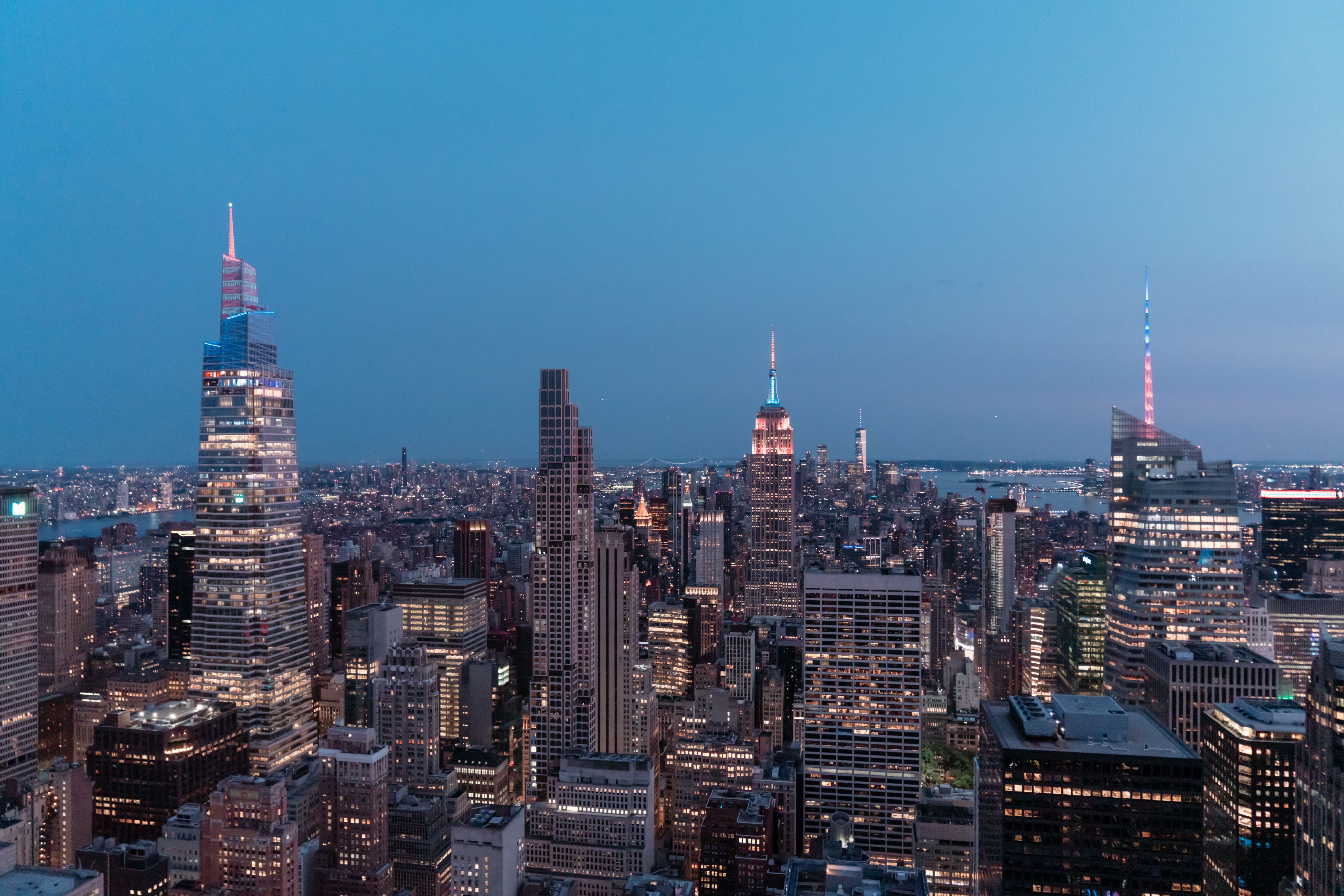view of new york city from top of the rock observation deck