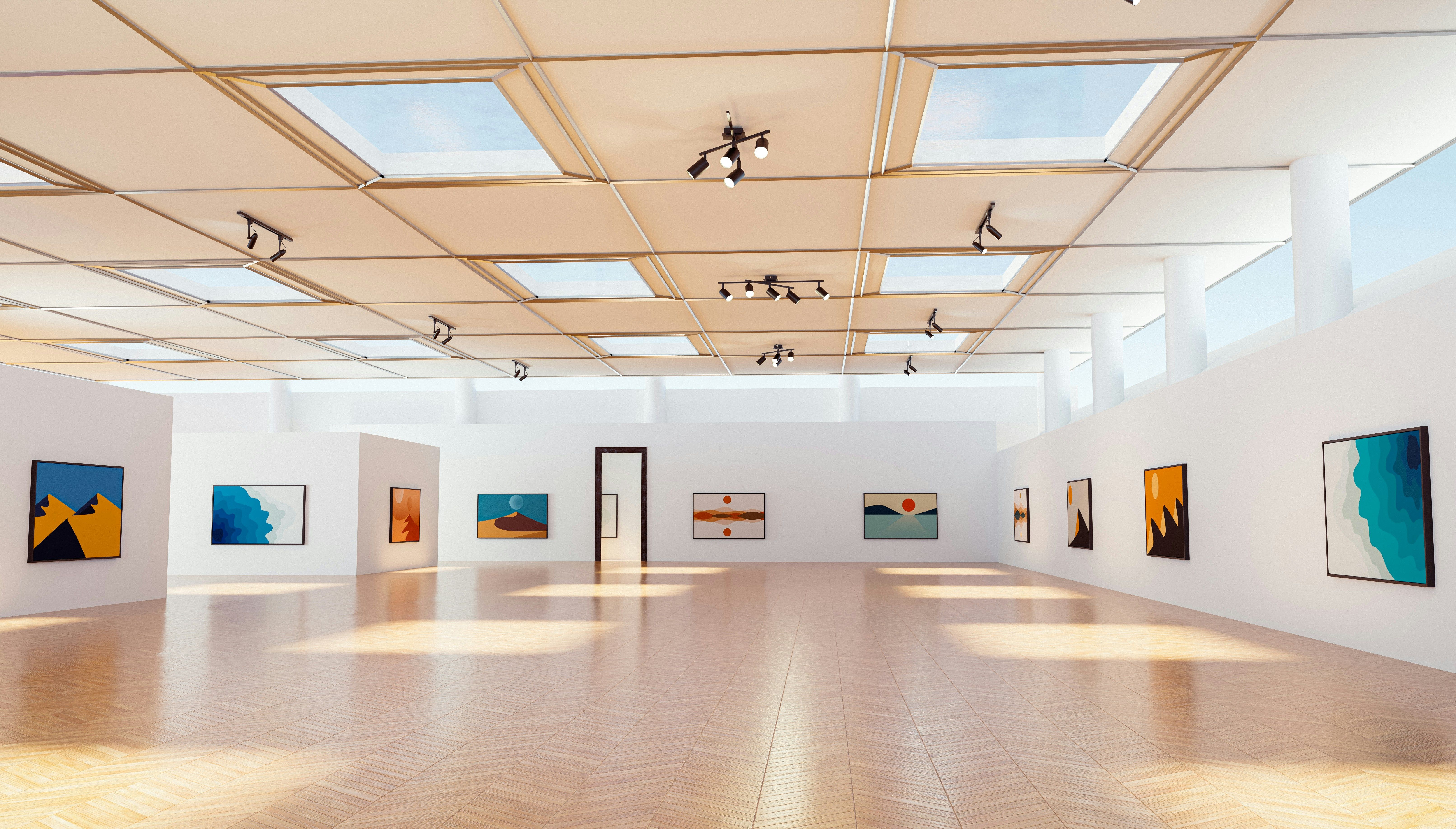 Interior view of the Whitney Museum of American Art