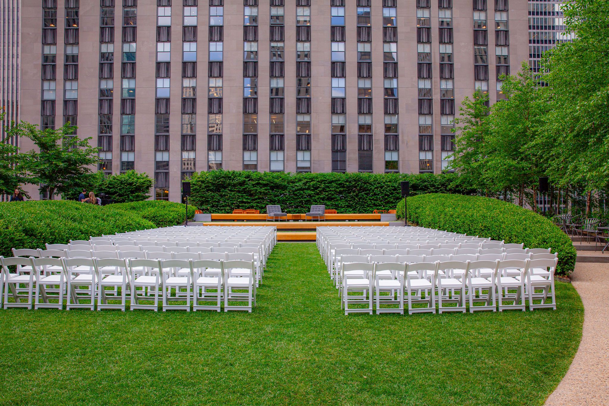 chairs arranged at radio park