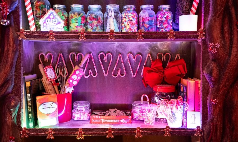 Candy on display at The Candy Cottage of Christmas Magic