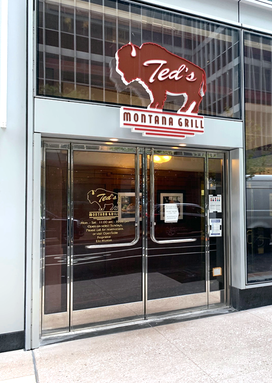 front door of Ted's Montana Grill in New York City