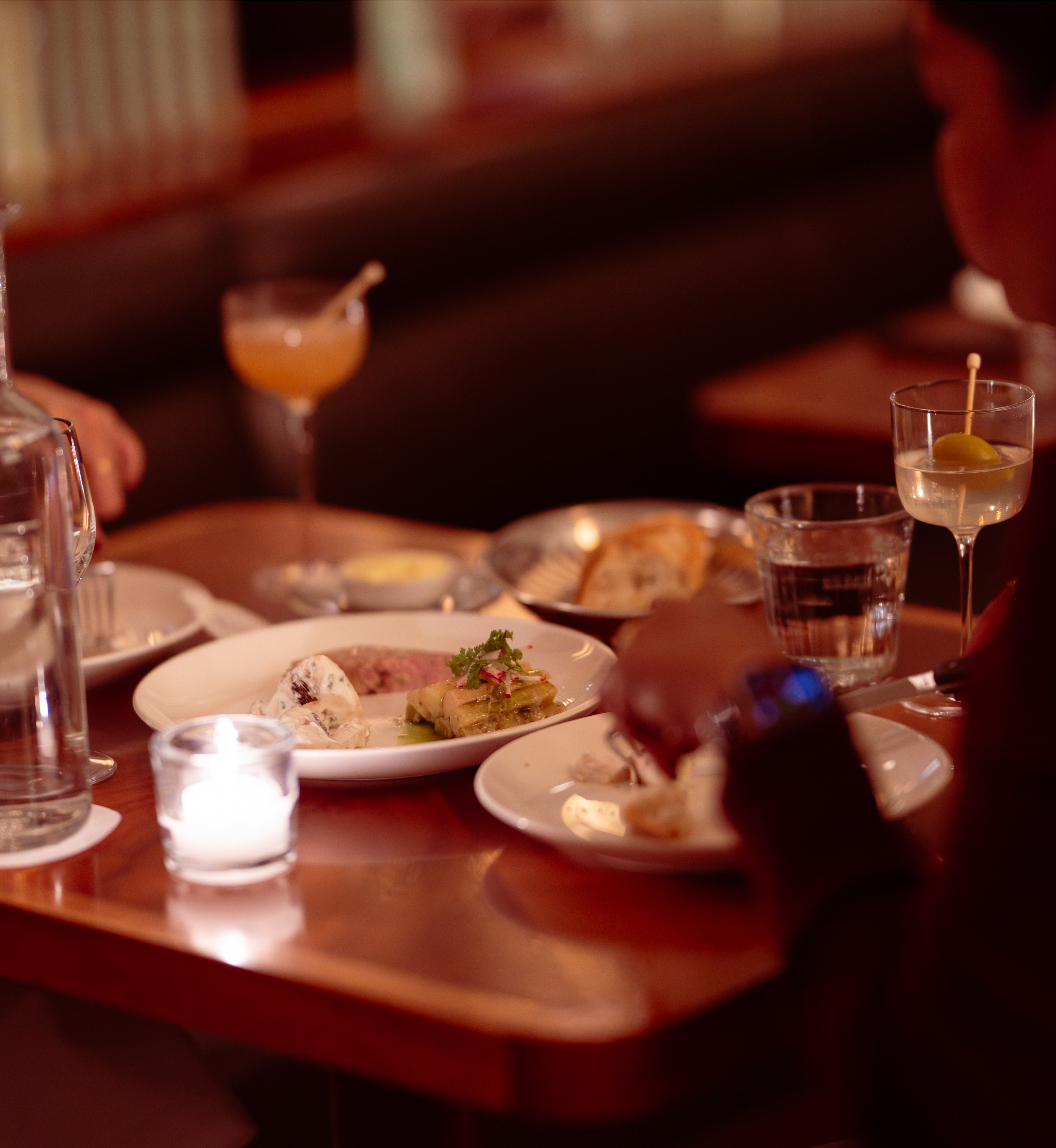 A shared meal at Le Rock at Rockefeller Center