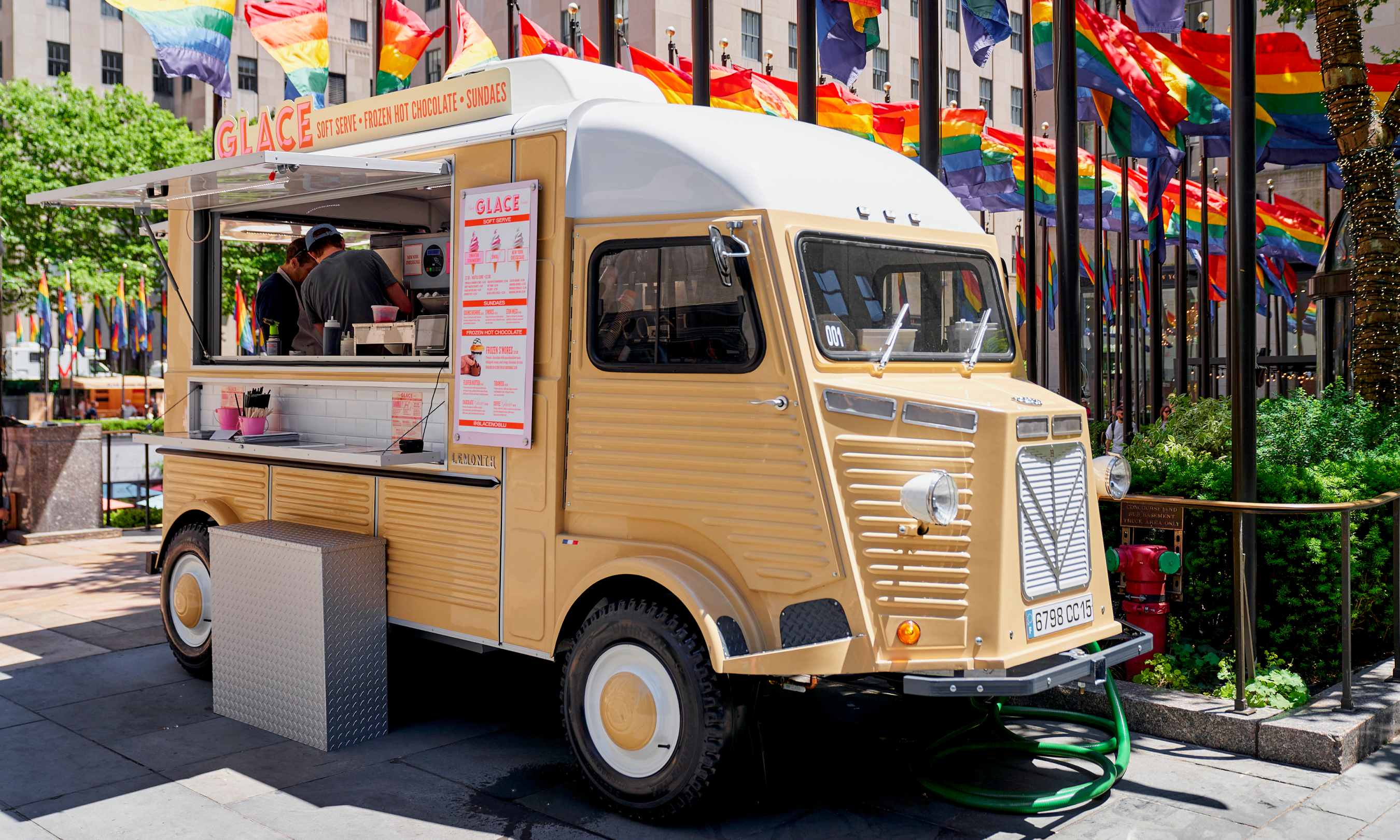 The Glace truck at Rockefeller Center