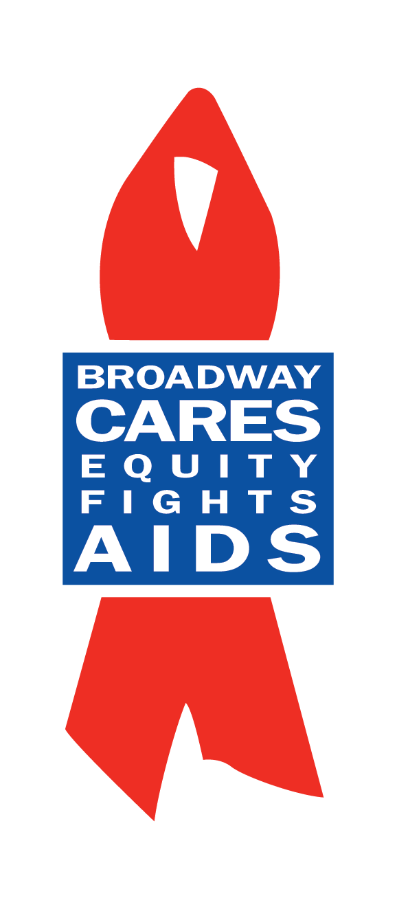 Logo for broadway cares equity fights aids