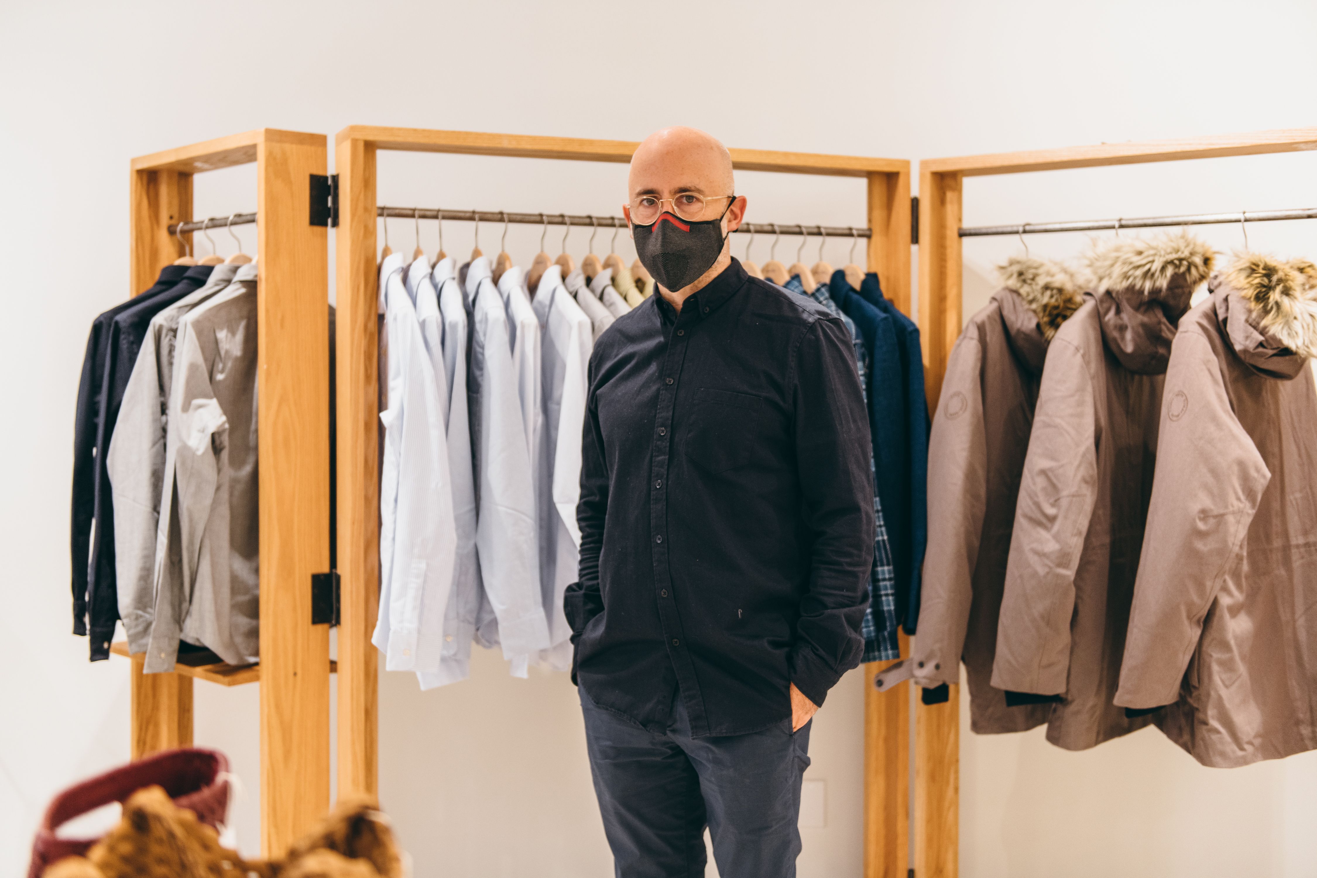 Steven Alan in his RC CAPSULE retail store