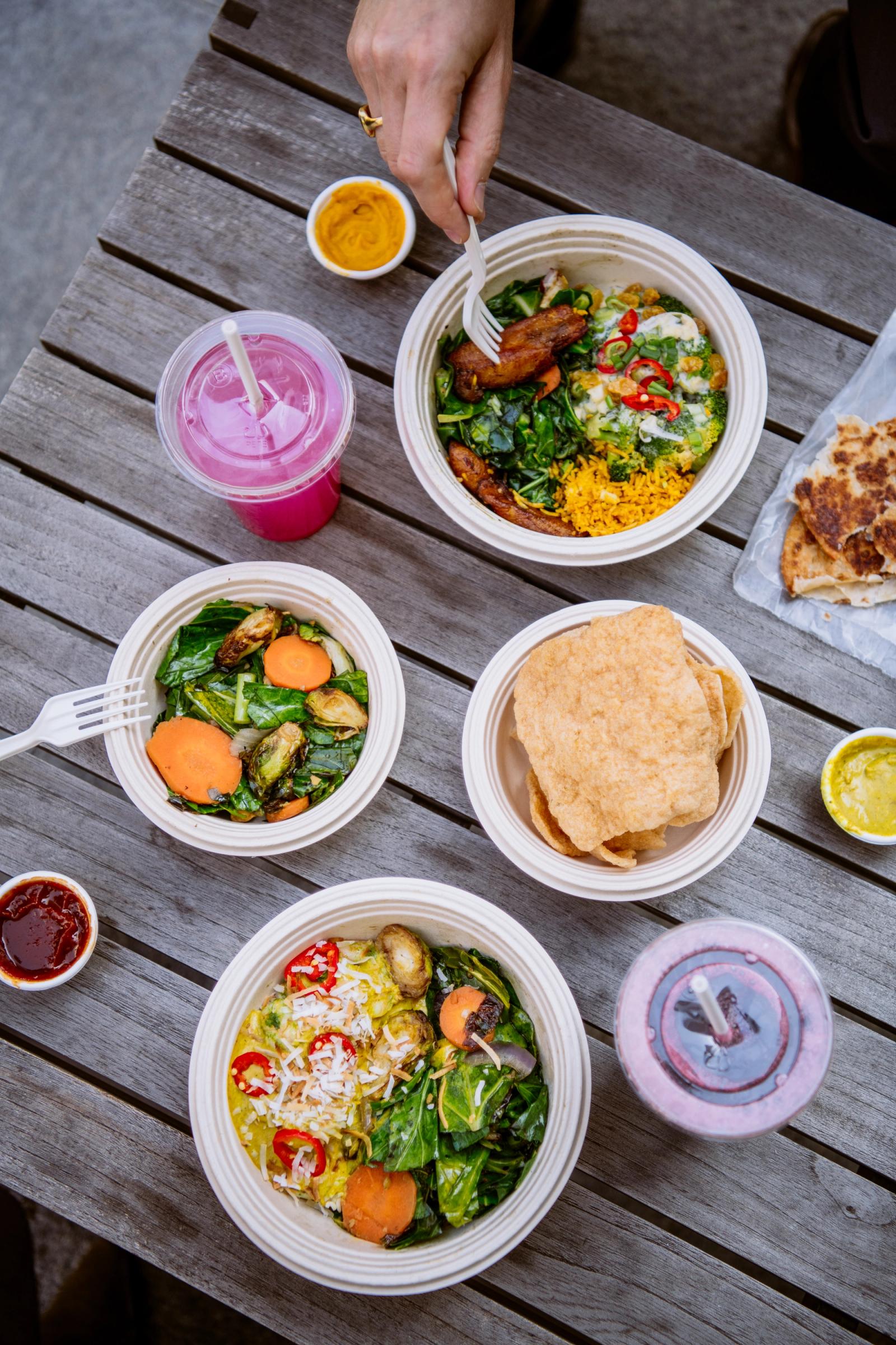 Table set with food from Fieldtrip