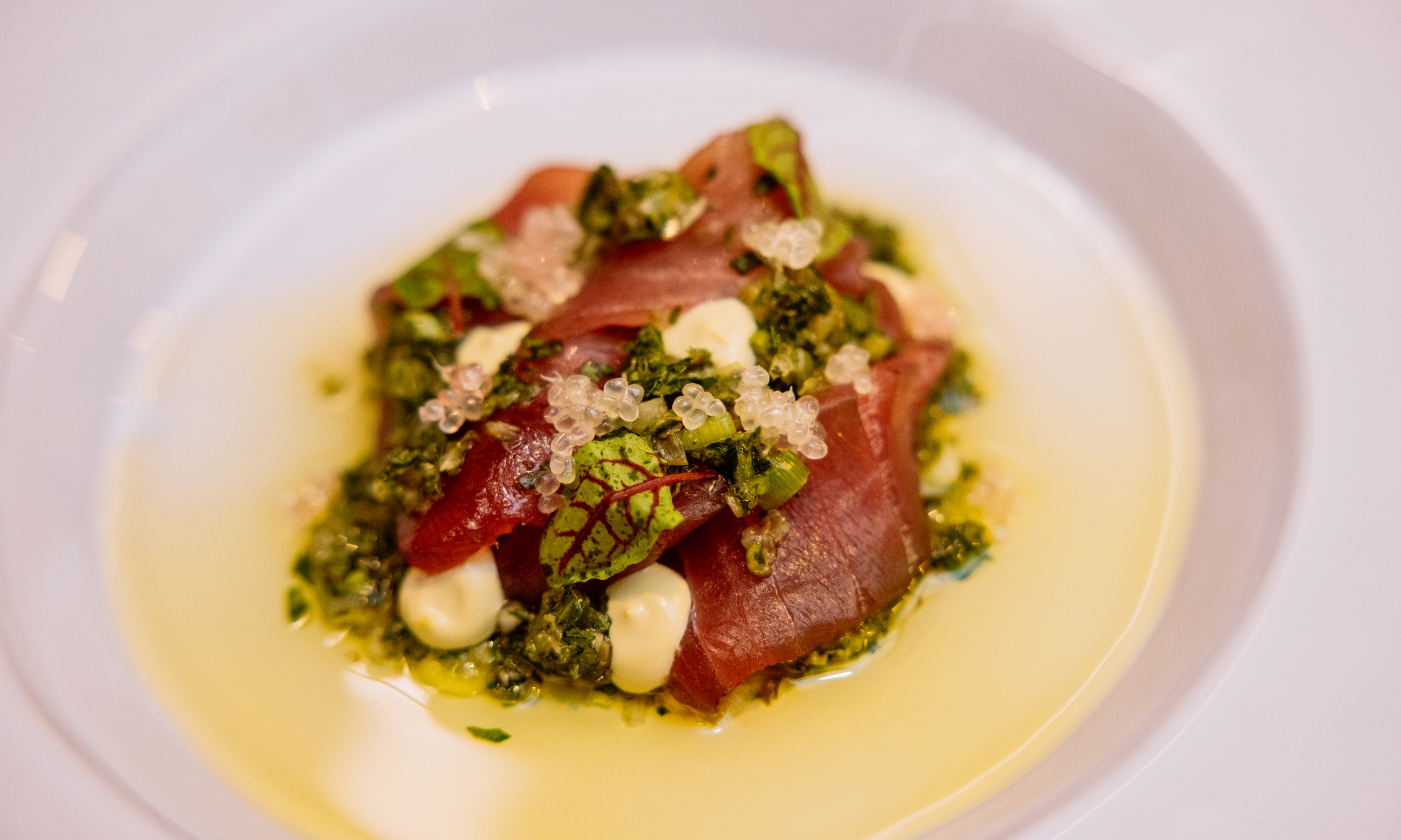 Tuna crudo from Smith & Mills at Rockefeller Center
