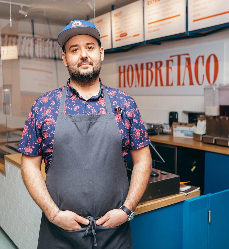 Hombre Taco Owner in the Rockefeller Center Store 