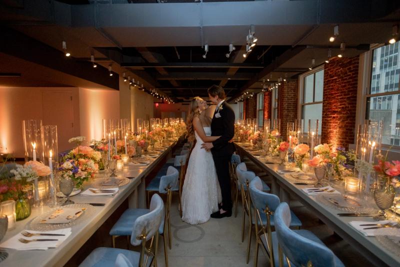 loft indoor wedding reception