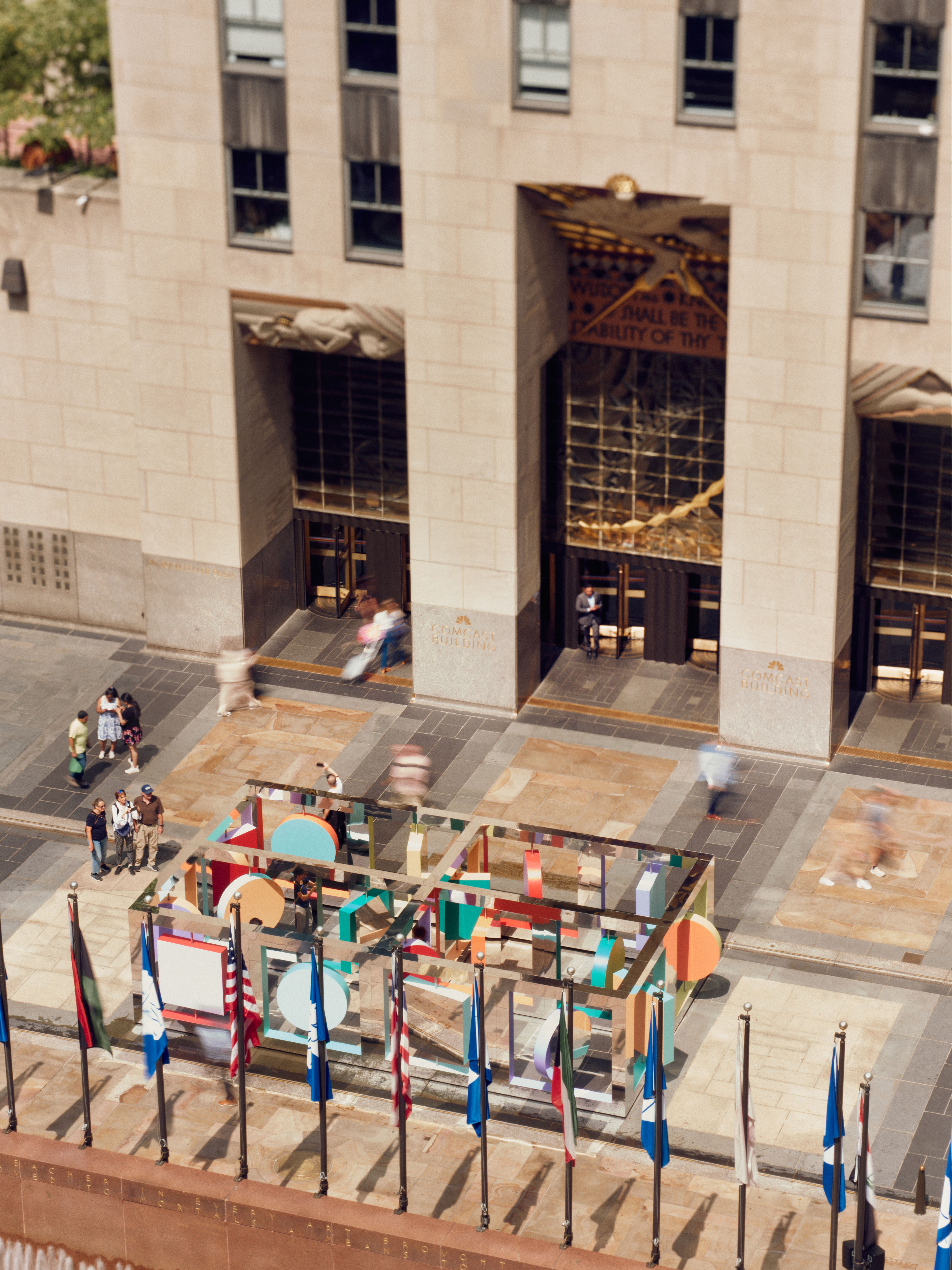 Art sculpture on the plaza