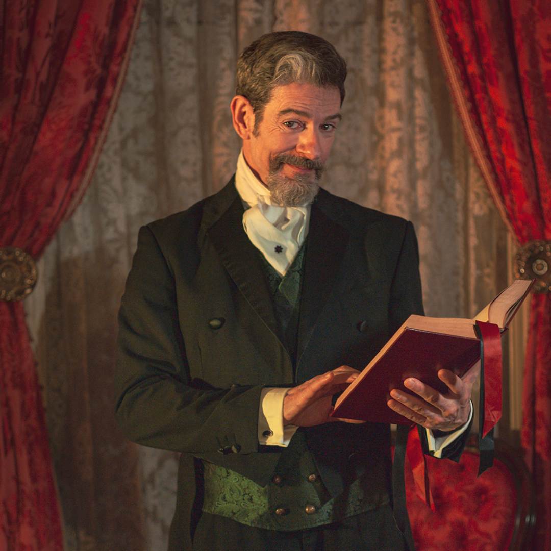 John Kevin Jones as Mr. Dickens in "A Christmas Carol" at Merchant's House Museum