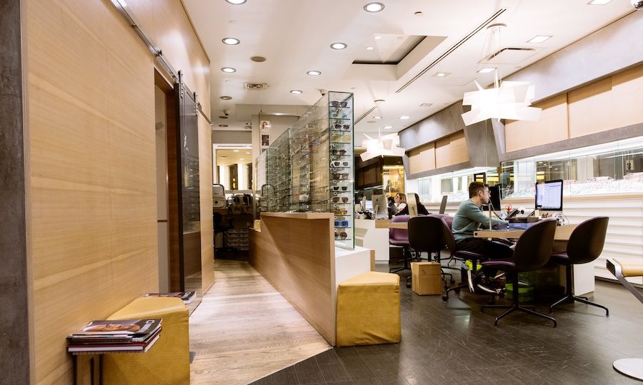 Interior of Studio Optix at Rockefeller Center