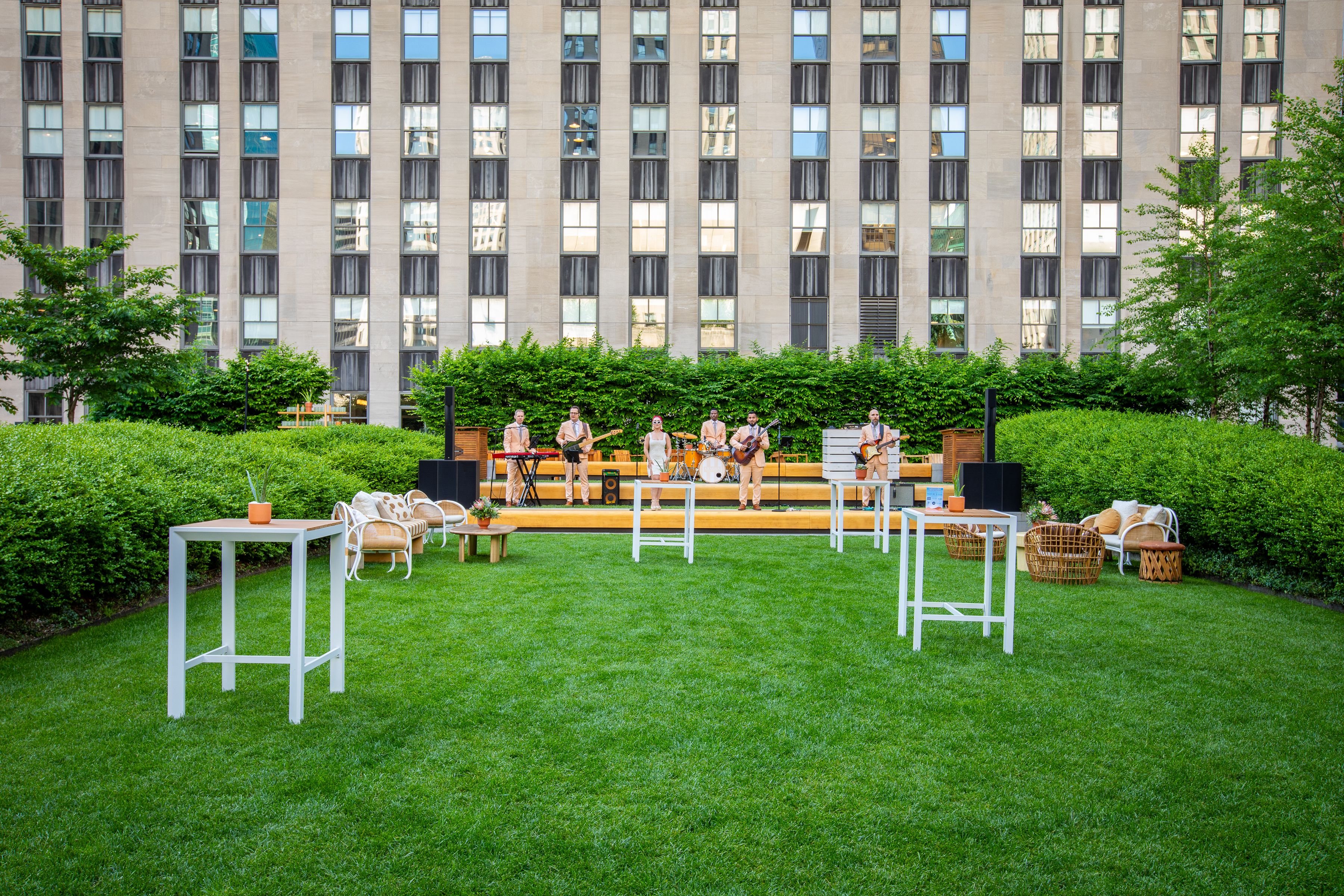 musicians playing at radio park