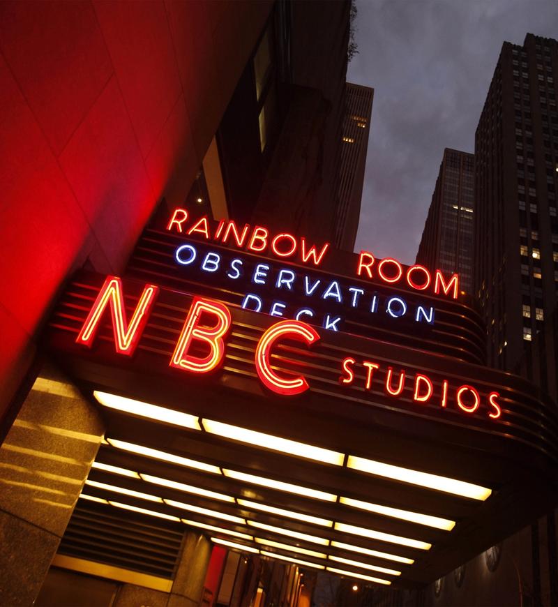 Rainbow Room NBC Studios marquee