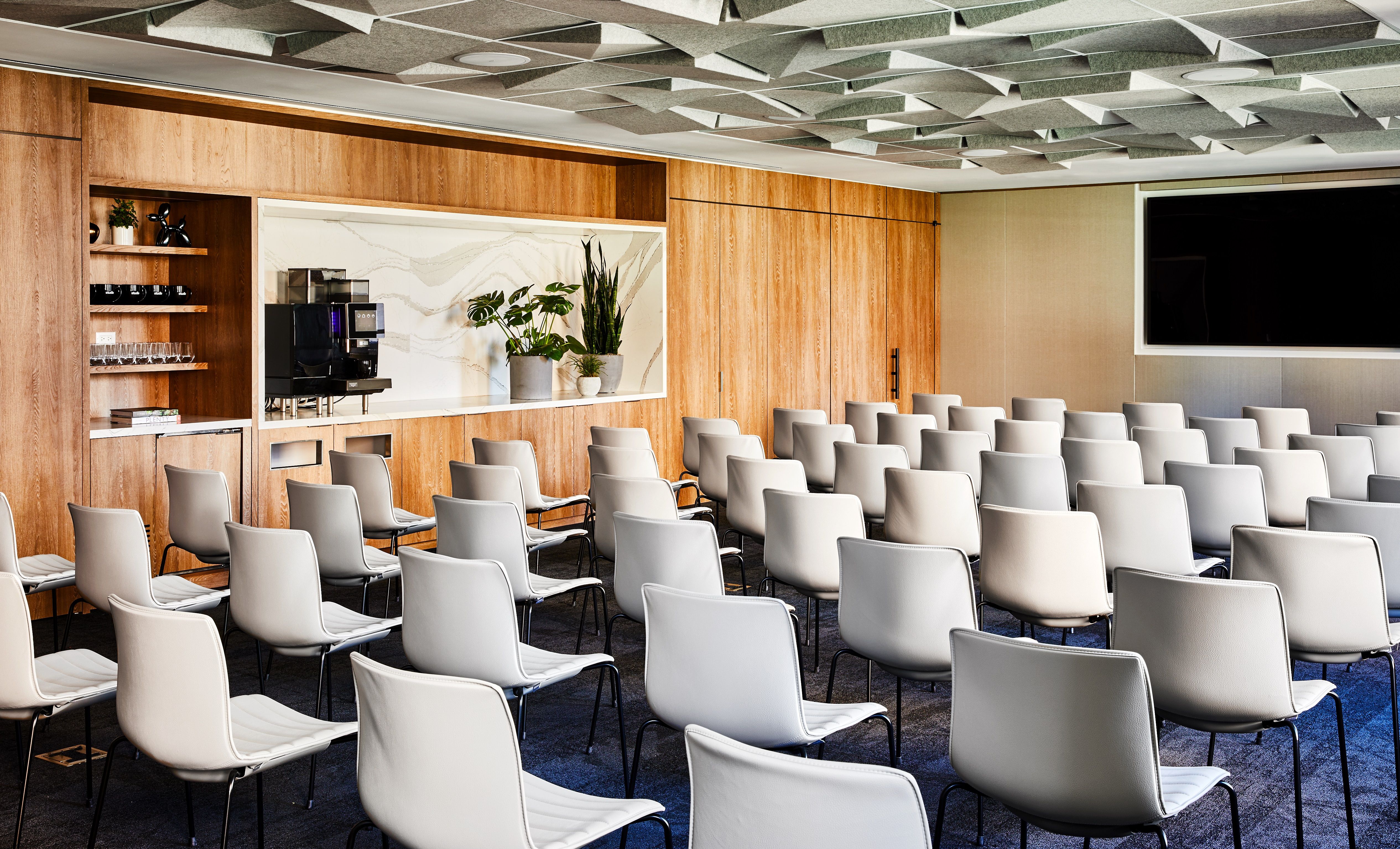 room with chairs in studio gather rock center