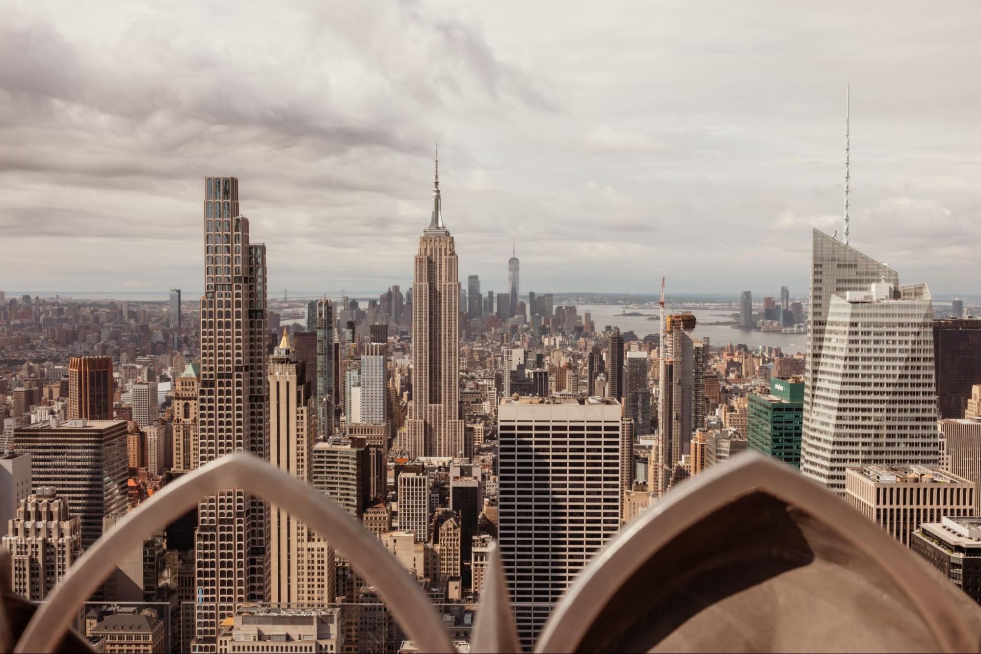 NYC skyline from Rockefeller Center