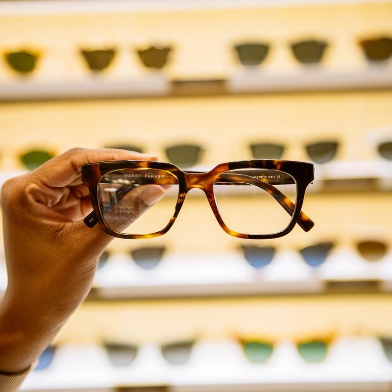 Warby Parker tortoise printed glasses