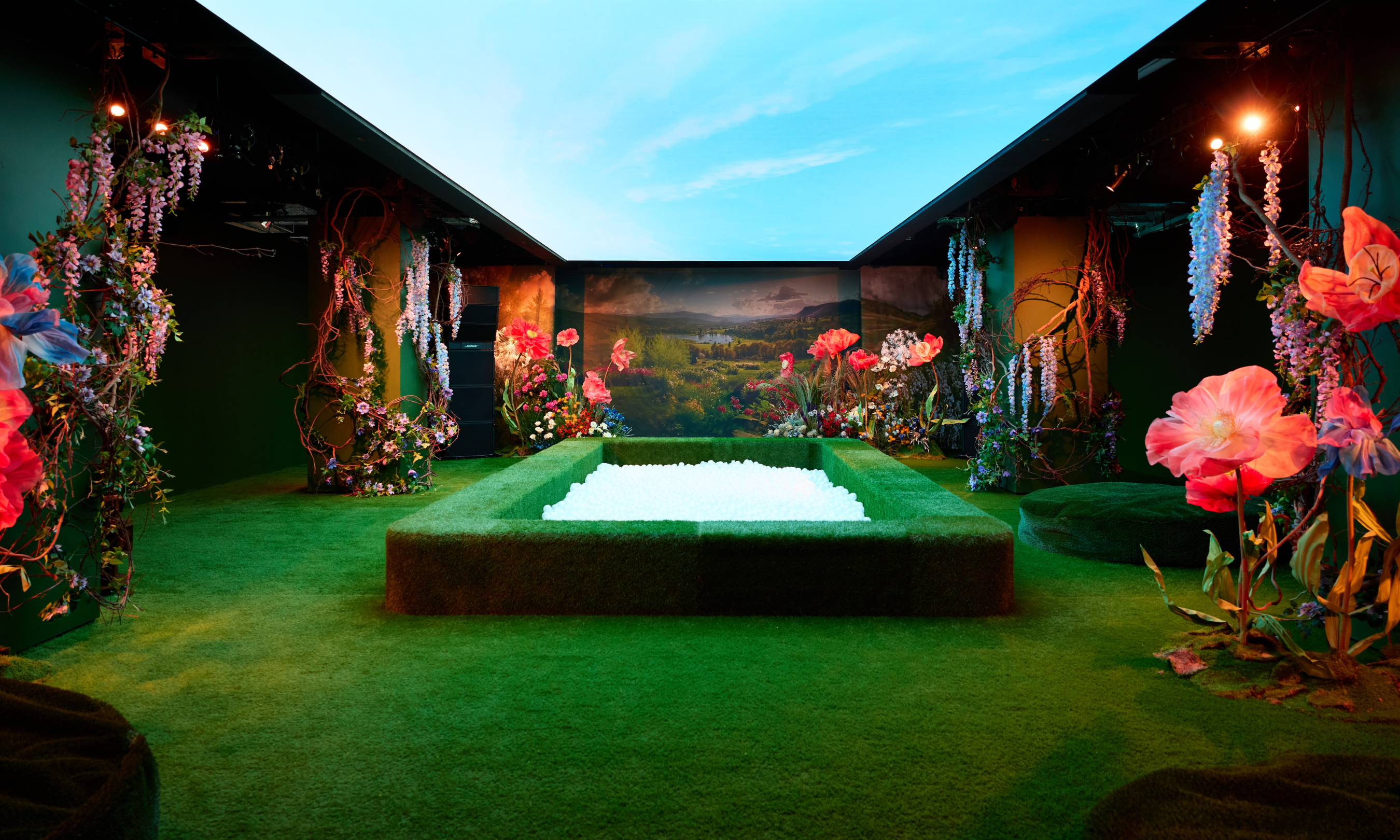 The Bloom Garden inside BLOOM at Rockefeller Center