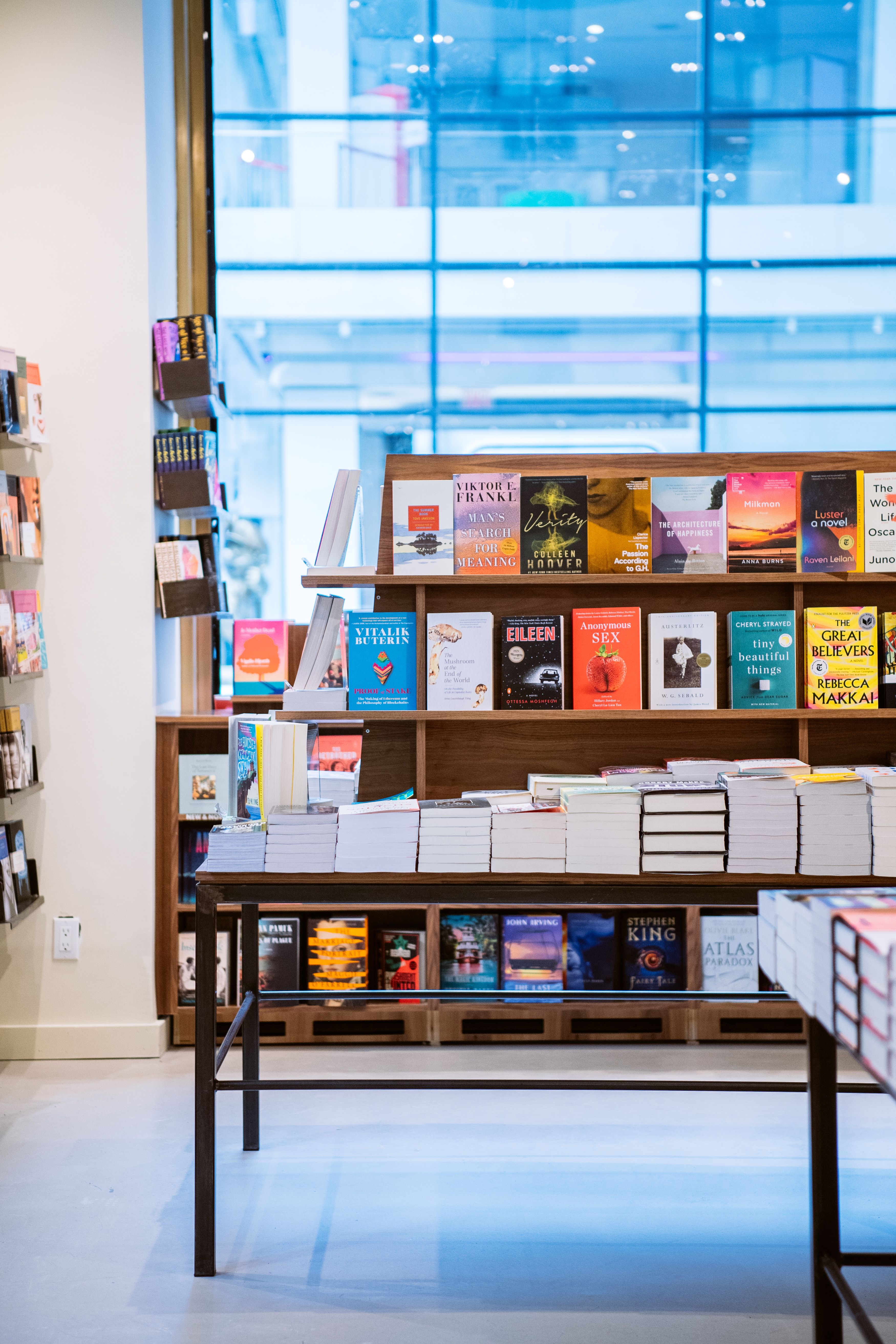 Books on display