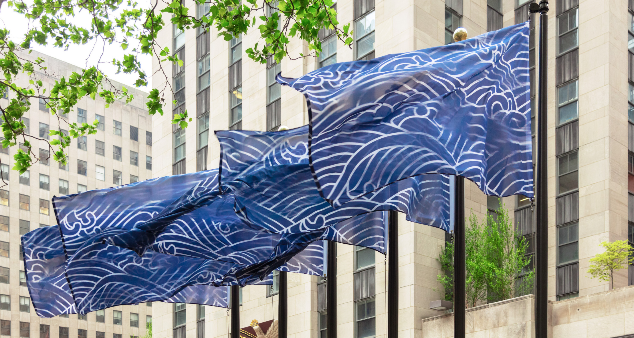 Sanford Biggers Opens Installation At Rockefeller Center